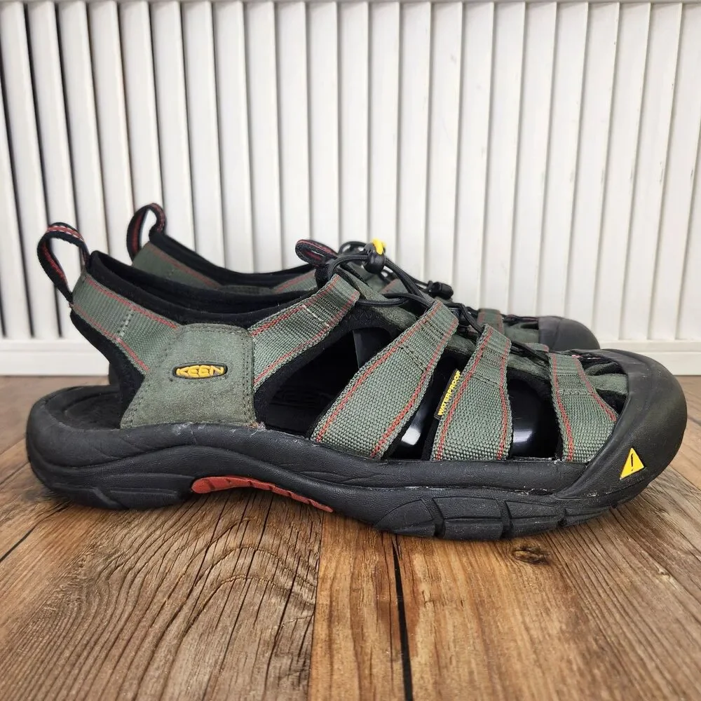 Keen Newport H2 Sport Sandals Mens Size 13 Green Waterproof Hiking Outdoor Shoes